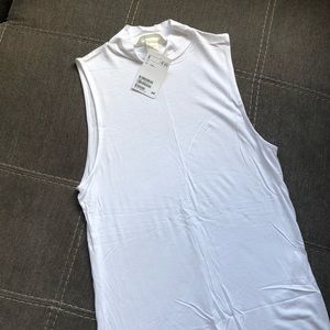 H&M high neck white tank